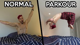 Parkour VS Normal People In Real Life Part 2 [upl. by Jaylene]