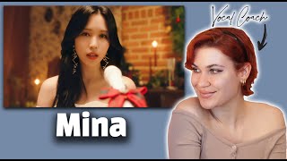 MINA from TWICE 트와이스 Snowman  Vocal Coach Reaction MINA MELODY PROJECT [upl. by Brady608]