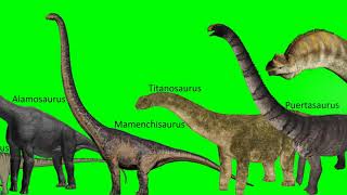 Herbivorous Dinosaurs Size Comparison HD [upl. by Aisekal200]