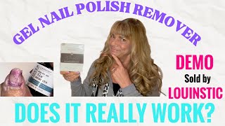 How To Remove Gel Nail Polish DEMO  LOUINSTIC gelpolish gelnailpolish gelnails [upl. by Roleat626]