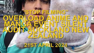 ‘Overload Anime and manga event’ Silent audit New Zealand Auckland violent male ejected from event [upl. by Seline]