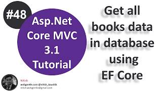 48 Get list of data from database using entity framework core  AspNet Core tutorial [upl. by Labaw]