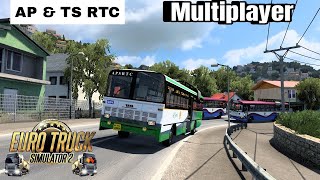 ETS2 APSRTC😍 Pallevelugu😍Multiplayer Heavy Beautiful Realistic Graphics FHD [upl. by Nelyak251]