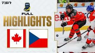 Canada vs Czechia FULL HIGHLIGHTS  World Juniors 2024 [upl. by Nadnal367]