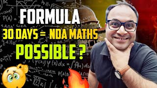 Make It Possible NDA Math 2024 In 30 Days😳 Formula For NDA 30 Days  Learn With Sumit [upl. by Arodnahs]