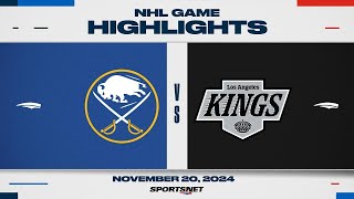 NHL Highlights  Sabres vs Kings  November 20th 2024 [upl. by Brietta]