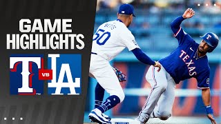 Rangers vs Dodgers Highlights 61224  MLB Highlights [upl. by Maxama]