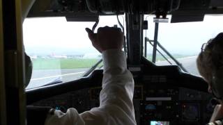 BRR  GLA  FlyBe de Havilland Canada DHC6 Twin Otter Arrival  Full HD [upl. by Dearr]