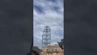 Kingda Ka rollback trending amusementparkride rollercoaster rare [upl. by Huesman127]