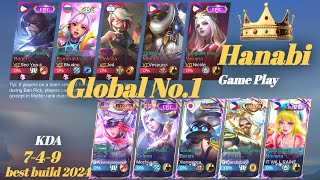 Global No1 HANABI  GamePlay by Qandisha  MLBB [upl. by Dry840]