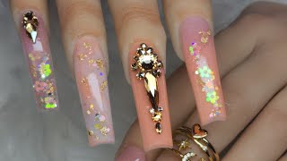 WATCH ME WORK SPRING Nails  FULLSET AS FAST AS I CAN NAILS ✨️🌼🌼 2 hands 1 video [upl. by Aehcim]