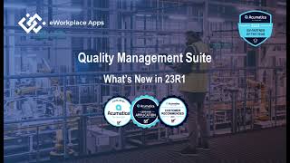 Whats New in Quality Management Suite 23R1 [upl. by Noitsirhc]