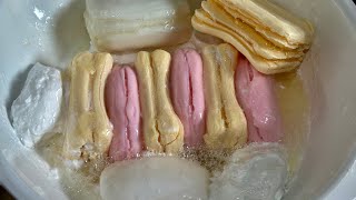 ASMR SOAKED SOAP  DOVE SOAP  DETTOL SOAP  LUX SOAP acmp mushysoap soakedsoaps asmrsoap [upl. by Geldens]