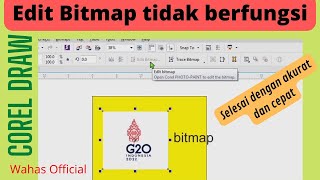 Edit Bitmap tidak aktif di coreldraw [upl. by Annat]