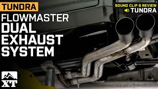 20222023 Tundra Flowmaster FlowFX Dual Exhaust System Review amp Sound Clip [upl. by Ieppet746]