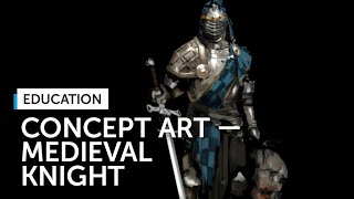 Speedpaint Medieval Knight by Valentin Demchenko Concept Artist at Plarium [upl. by God]