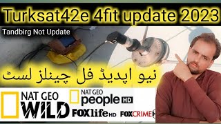 42e Turksat42e 4fit new update channels list 2023 42e fast strong tp [upl. by Aneleh]