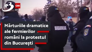 Mărturiile dramatice ale fermierilor români la protestul din București [upl. by Griselda]