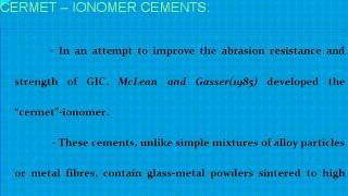 Recent advances in Glass ionomer cement  Endodontic courses  Indian dental academy [upl. by Muscolo]