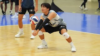 Darric Abe 8 Libero Highlights 2024 USAV BJNC [upl. by Gnel]