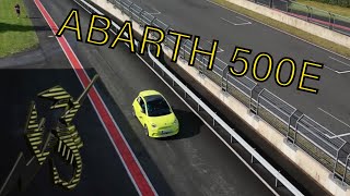 Fiat ABARTH 500E Scorpionissima on track BilsterBerg [upl. by Zinck]