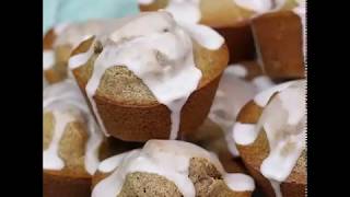 Cinnamon Muffins with Glaze [upl. by Eilesor]