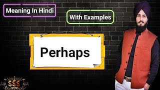 Perhaps Meaning In Hindi With Examples [upl. by Edna596]