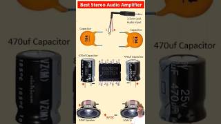 TDA2822 Best Stereo Amplifier Circuit 2Piece Computer Speaker  Low voltage Dual channel amplifier✅ [upl. by Ahsienek]