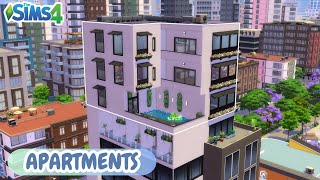 Building Penthouse Apartments  Sims 4 Speed Build  sims4 sims4build [upl. by Anayrb]