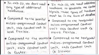 Difference Between Horizontal and Vertical Microprogramming in CO and CA  CO and MP Part 32 [upl. by Acirat]