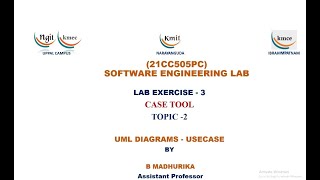 UNIT  2LAB EXPERIMENT 3 TOPIC 2UML DIAGRAMS  USECASE [upl. by Enotna]