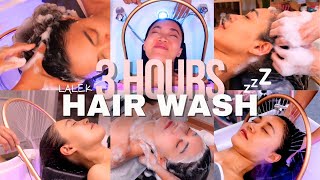 ASMR 3Hours Hair Wash Compilation😴 Melt Away your stress with the ultimate relaxation [upl. by Ettevad]