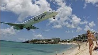 Amazing Willemstad MD80 Cockpit Video Approach amp Landing Curacao HD1080p [upl. by Nerraw883]