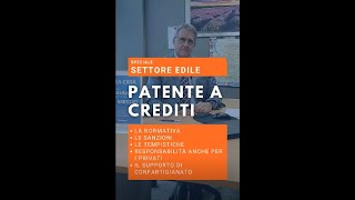 Patente a crediti  Speciale edile [upl. by Artenra619]