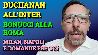 BUCHANAN ALLINTER BONUCCI ALLA ROMA IL MILAN SCATENATO IL NAPOLIHO DELLE DOMANDE PER VOI [upl. by Kopple]