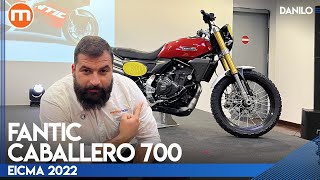 Fantic Caballero 700  A EICMA 2022 alza il tiro grazie al bicilindrico CP2 fornito da Yamaha [upl. by Yesoj631]