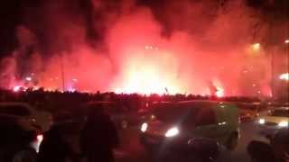 Amazing Pyroshow Fenerbahce vs BATE Borisov 210213 Europe League Fenerbahce Pyro [upl. by Gore]