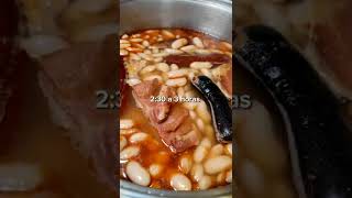 ¡La auténtica fabada asturiana Un clasicazo shorts youtubeshorts recetas [upl. by Ariamoy]