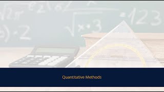 Quantitative Methods [upl. by Taka]