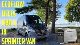 Ecoflow Delta Pro 3 in Sprinter Van [upl. by Yasdnil]