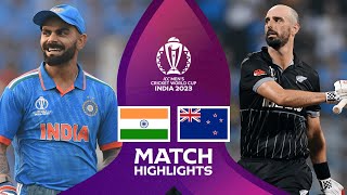 India overcome New Zealand in Mumbai  SemiFinal 1  CWC23 [upl. by Nileuqay]