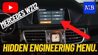 Mercedes W212  Hidden Engineering Menu Audio 20 [upl. by Allsun896]