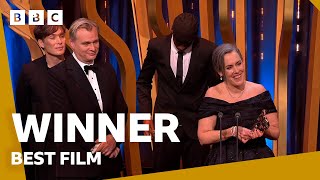 Oppenheimer wins Best Film BAFTA 👏  BAFTA Film Awards 2024 BBC [upl. by Assetan]