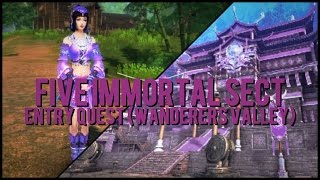 Age of Wushu • Five Immortal Sect • Entry Quest WV [upl. by Noivax]