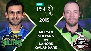 Match 10 Full Match Highlights Multan Sultans Vs Lahore Qalandars  HBL PSL 4  HBL PSL 2019  MA2 [upl. by Ateekan]