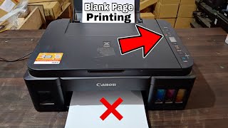 Canon G2000G2010G3000G3010G4010 Printer black ink not Working  Blank Page Print Problem [upl. by Ramiah768]