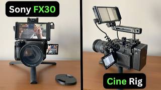 My Solo Content Creator Cinema Rig using the FX3FX30 Cineback [upl. by Amhsirak]