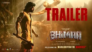 Bhimaa  Trailer Hindi  Gopichand  Malavika Sharma  Harsha  Ravi Basrur  Sri Sathya Sai Arts [upl. by Naimed]