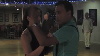 TANGO and VALS Lesson  CUNITA CRUZADA Step [upl. by Nifares]