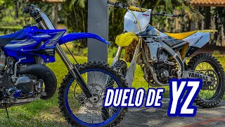 Pruebo Yamaha YZ 250 Vs Yamaha YZ 450F Full Speed DirtBike [upl. by Suiravat540]